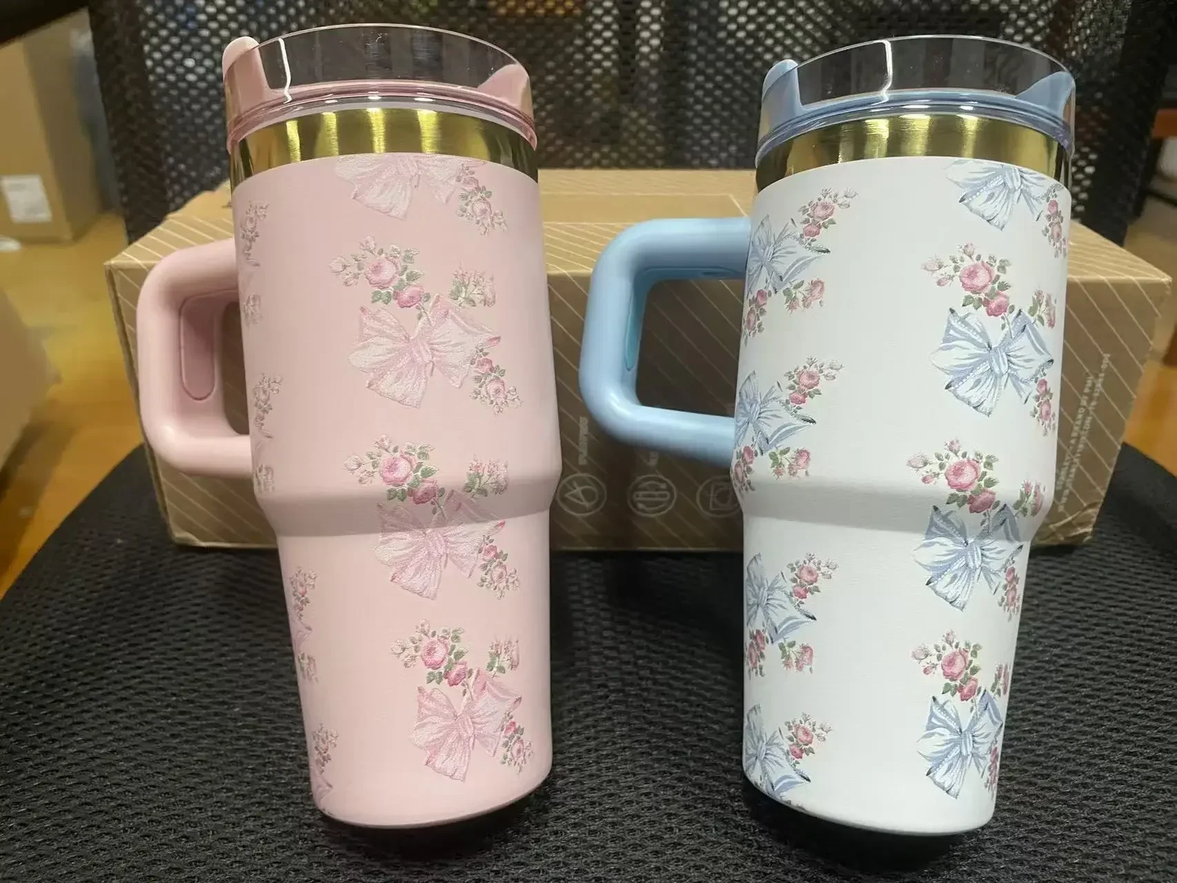 1 Pcs 14OZ vacuum cup Brand Hot Selling Same Style Love Fantasy House Co branded Insulated Straw Cup