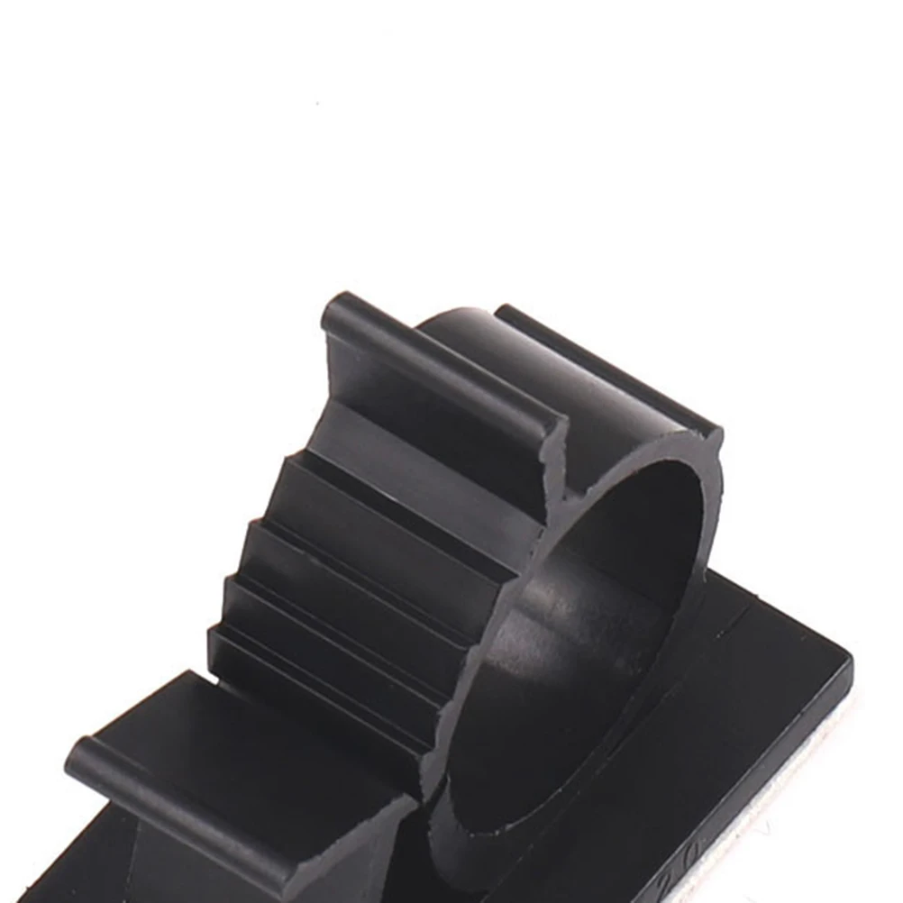 

100 pcs Adjustable Cable Clamps Self-Adhesive Wire Fixed Clips Cord Management Holder Wire Organizer Fasteners Plastic Cord