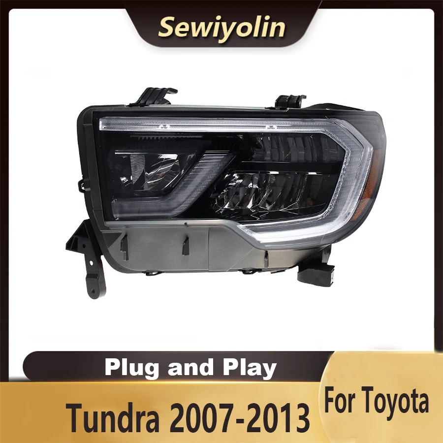 

Автомобильные аксессуары для Toyota Tundra 2007-2013, фары в сборе, лампа дневного света, сигнал DRL, подключи и работай в дневное время