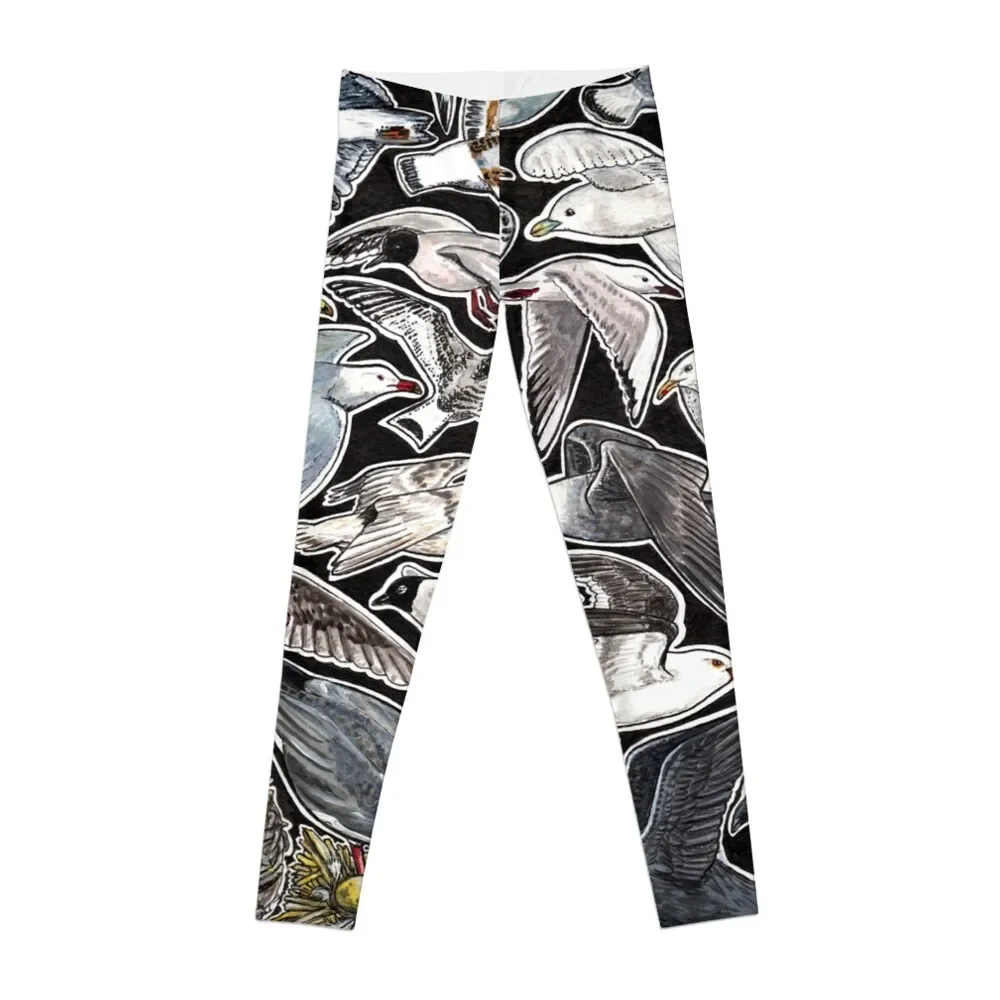 Sea gulls for bird lovers Leggings sports woman gym push up legging Womens Leggings