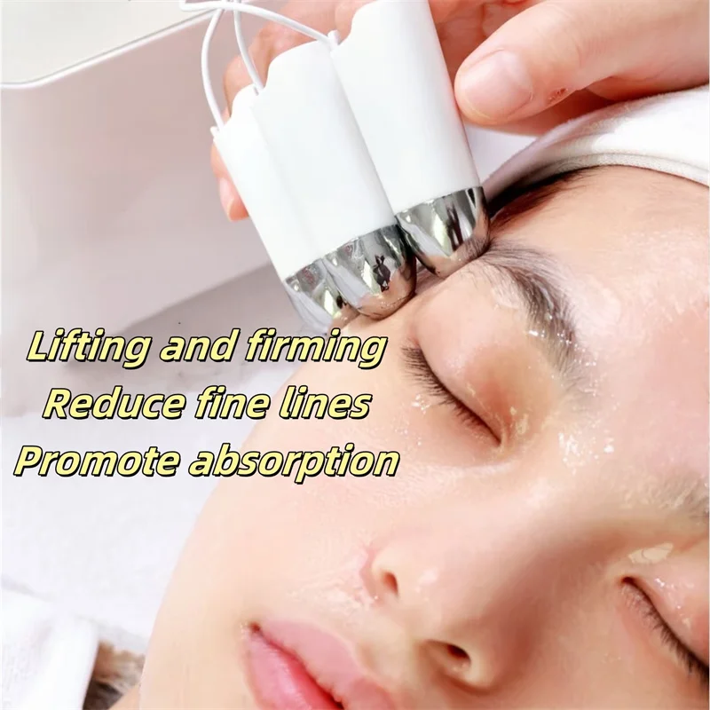 Masseur corporel Portable pour Lifting du visage, radiofréquence, microcourant, doigt doré, Rf Ems, Machine de beauté, doigt en diamant