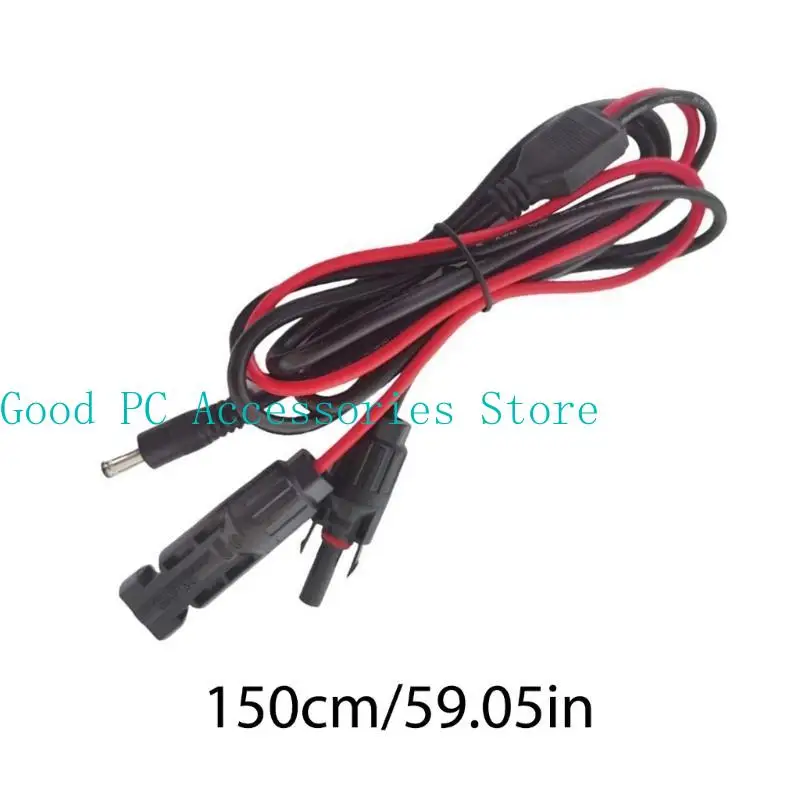 R53C zonnepaneel connectoren met 5,5 mmx2,1 mm adapterverlengiekabel 16AWG