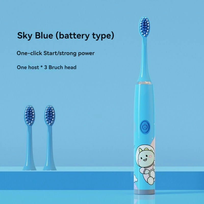 Children\'s Electric Toothbrush Sonic Soft Bristles Protect Teeth Gum Cleaning Ultrasonic Waterproof Rechargeable Toothbrush