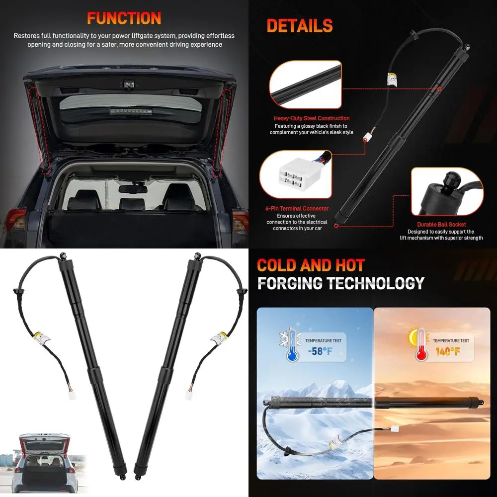 

Электрический привод задней двери багажника, амортизаторы, совместимые с Toyota 2019-2021 2.5L RAV4 2021-2024 RAV4 Prime, замена # 68