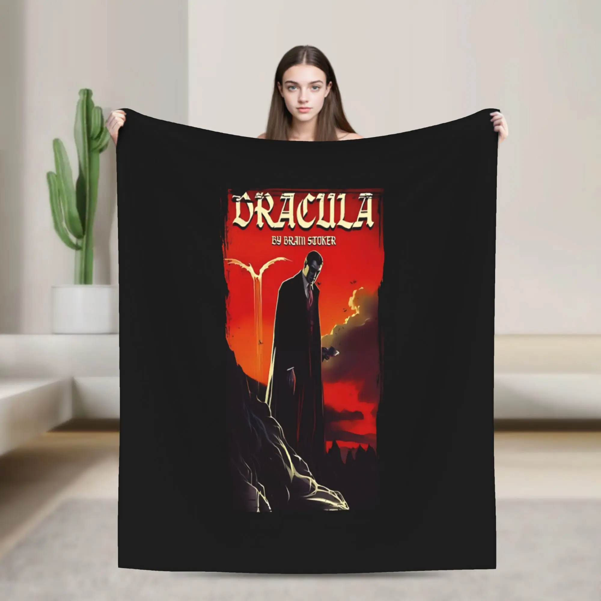 Dracula Bram Blankets  Travel Flannel Throw Blanket For Outdoor Warm Soft Design Quality Bedspread Gift Idea