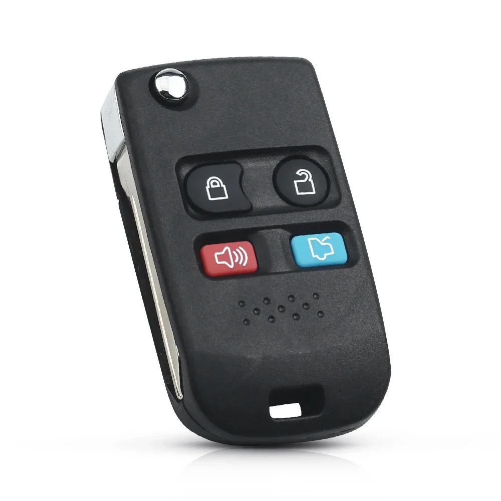 KEYYOU 3 4 Button For Ford Focus Complete Escape Mustang Explorer Lincoln Town Sport Modified Folding Flip Remote Key Shell Case