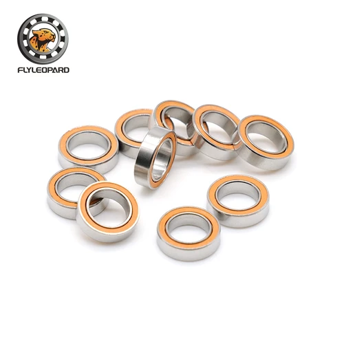 Imagen 2 del producto 4P SMR137RSCB Cerámica Naranja ABEC-7 Rodamiento de bolas híbrido de acero inoxidable sin grasa Tornado rápido 7X13X4 mm SMR63 74 103 RSCB