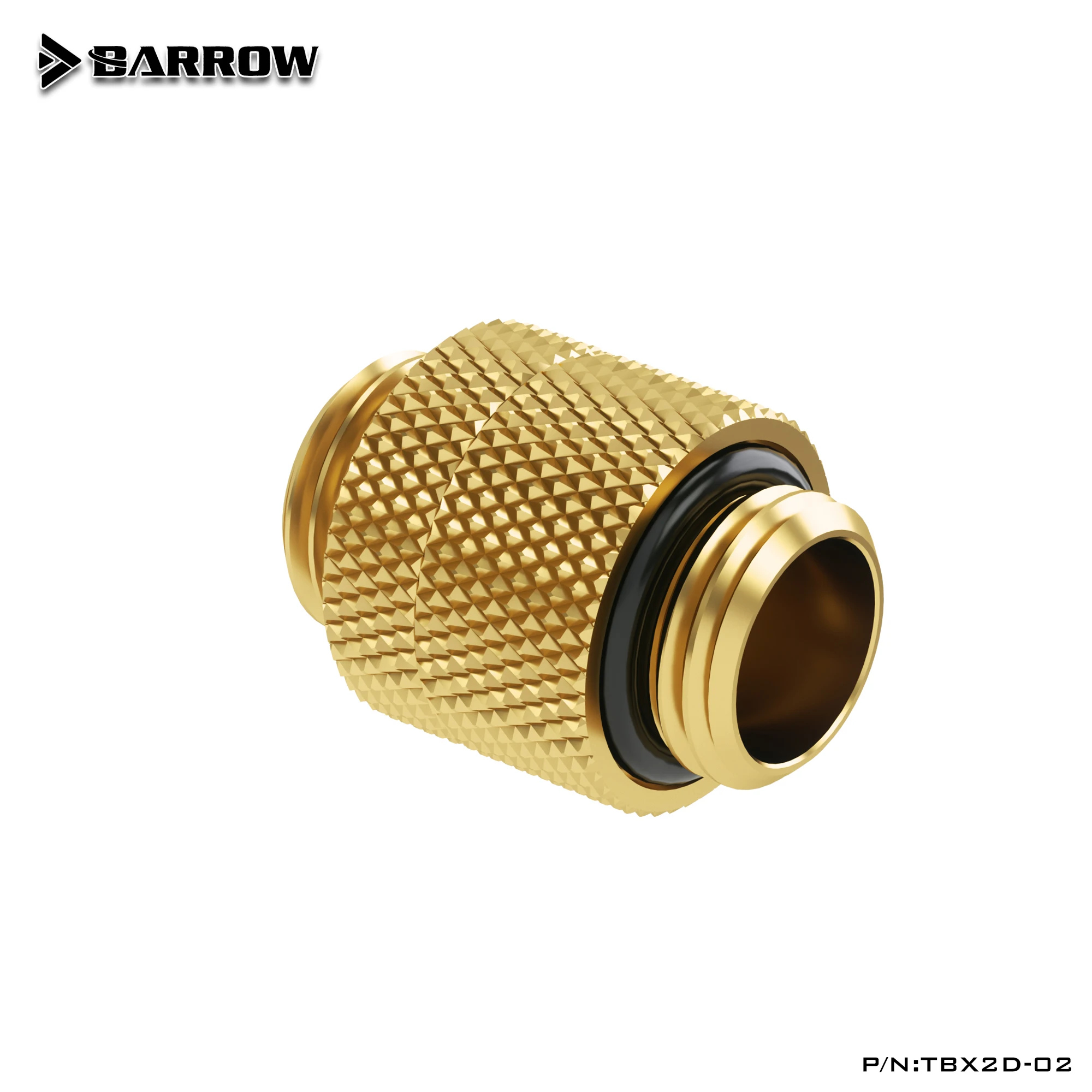 Фитинги водяного охлаждения Barrow PC, трубчатый соединитель, двойной ниппельный радиатор с двойной внешней резьбой TBX2D-02 для настольных компьютеров