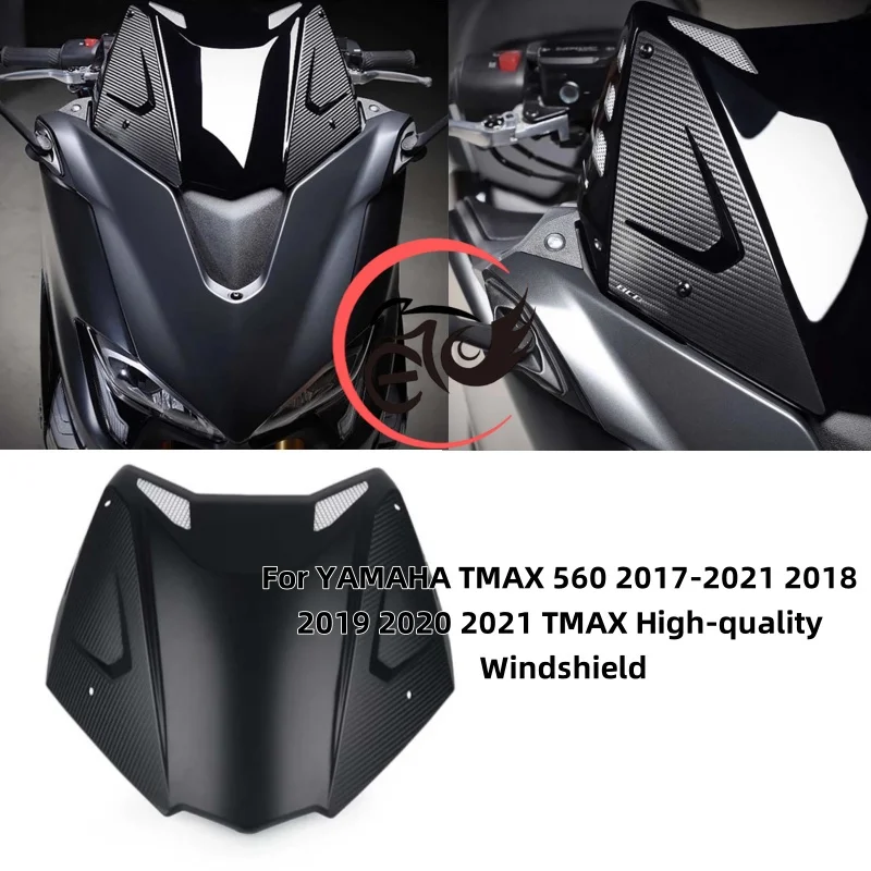 

For YAMAHA TMAX 560 2017-2021 2018 2019 2020 2021 TMAX High-quality Windshield Sport Short Wind Deflector Black