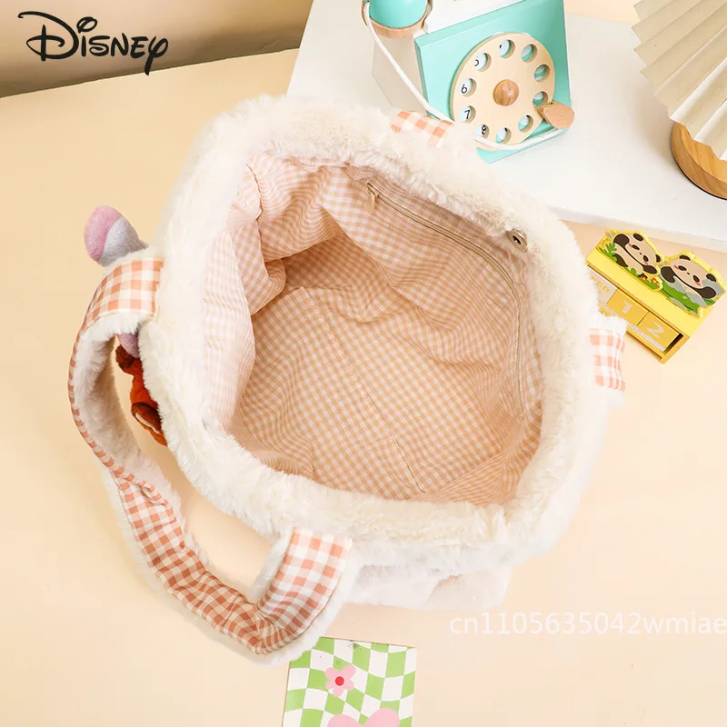 Tas Tangan Wanita Baru Disney Tas Bahu Wanita Kualitas Tinggi Modis Tas Penyimpanan Belanja Anak Perempuan Kapasitas Besar Serbaguna Kartun