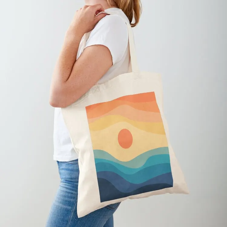 

Abstract retro style sunset Tote Bag female bag Big bag shoping shopper bags