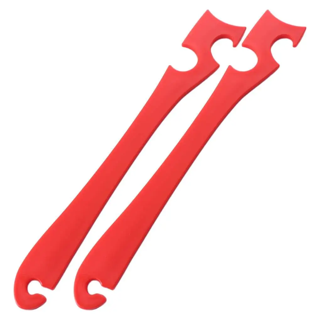 

2pcs Long Handle Oven Push-pull Rod Heat Resistant Anti-scalding Baking Tray Push-pull Stick Professional Red