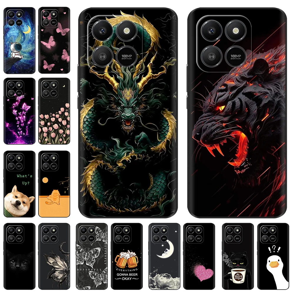 Shockproof Case Funda for Honor 400 Smart 5G Case for Honor X7D 4G 5G Cute Back Cover Soft Silicon Bumper Protection Phone Capa