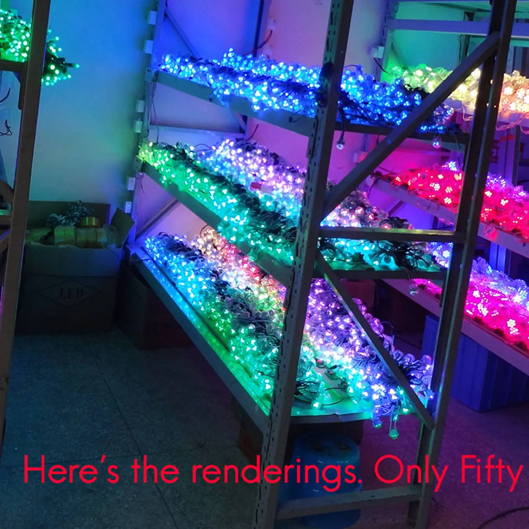 

B03C-200Pcs WS2811 LED Pixel Light String Advertising Pouring Waterproof Full Color Perforated Light 12Mm DC 5V