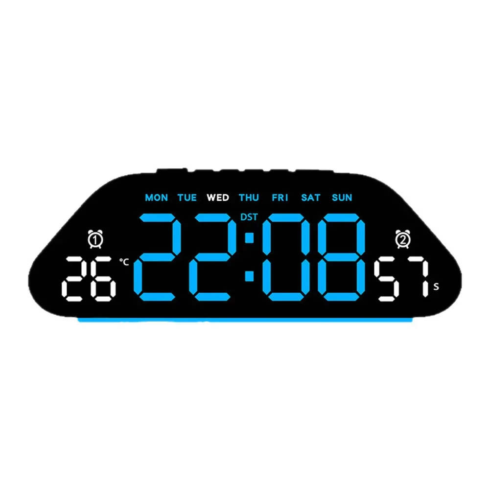 For Bedroom For Living Room LED Alarm Clock Countdown Timer Silent Electronic Alarm Clock Multi-functional Display