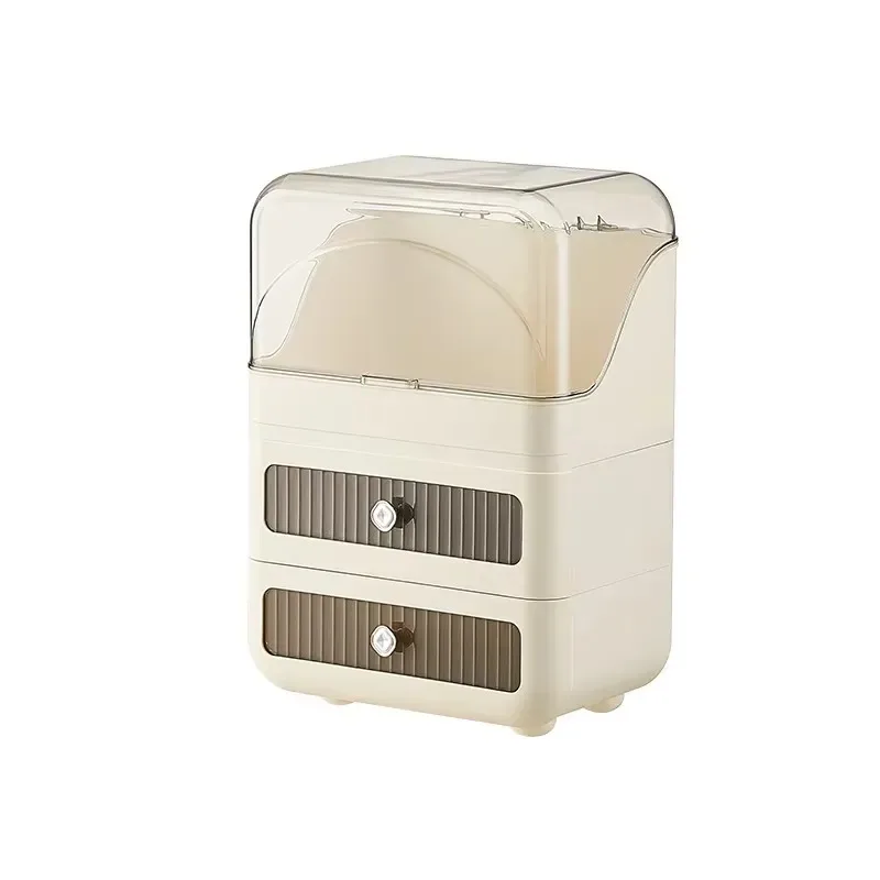 Cosmetics Storage Box Desktop Dust-proof Household Storage Box Lightweight Luxury Dresser Skin Care Rack
