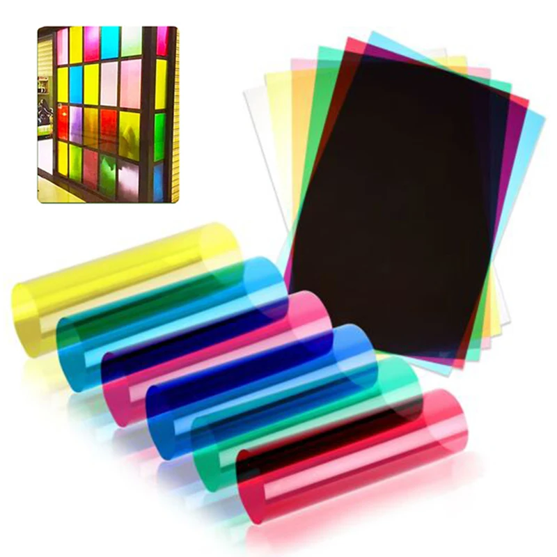 A4 Flexible Pvc Plastic Sheet Light Filter Gel Clear Film Translucent Hard Sheet Thin 0.3mm Window Film Handicraft Materials