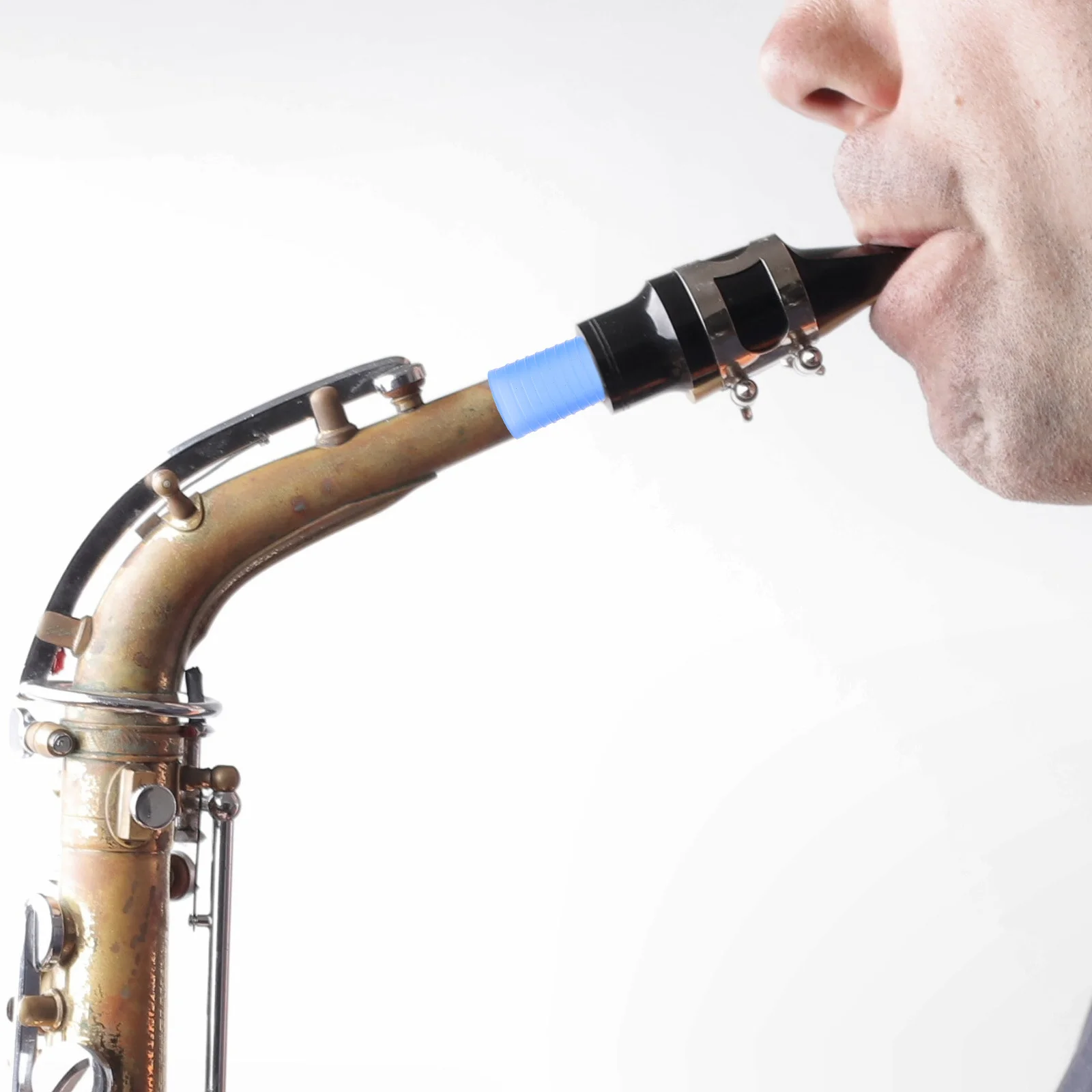 

3Pcs Saxophone Neck Rings Silicone Protective Sleeves Easy Remove for Alto Tenor Soprano Saxophone Accessories Repair Kit