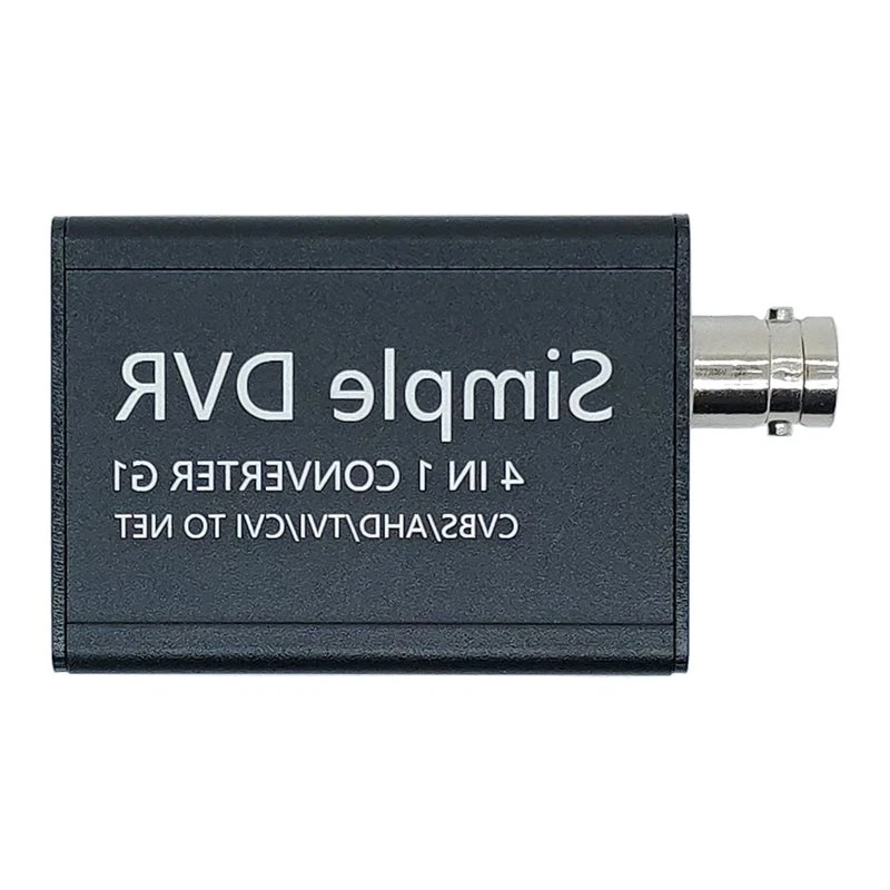 AHD/TVI CVI/CVBS BNC Input 4-In-1 Signal Converter RJ45 Output Supports H. 265 RTSP For CCTV Security Camera Adapter