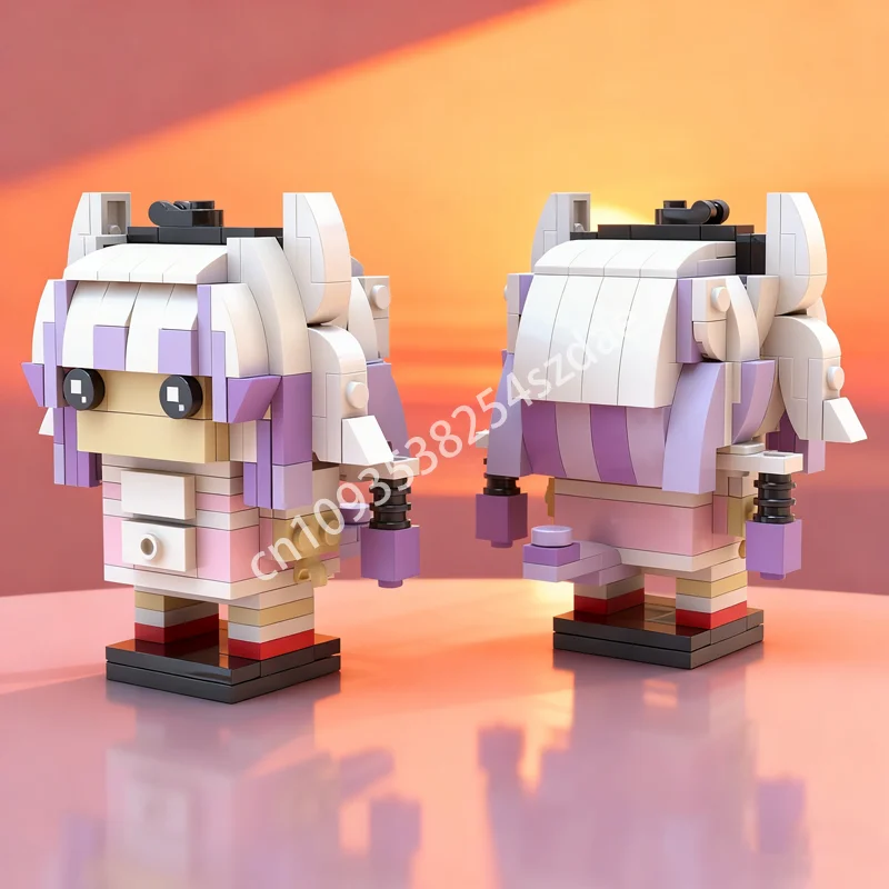 

188 шт. MOC Kanna Miss Kobayashi S модель горничной-дракона, строительные блоки, сделай сам, рождественские подарки, креативная идея, образовательная игрушка, кирпич для детей