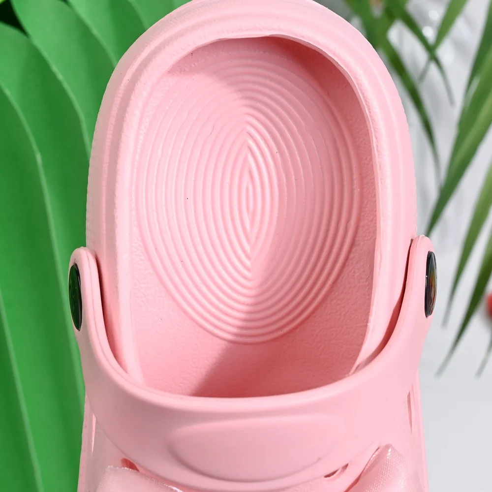 Children's Slippers Summer Girls Lace Bow Cute Anti-Slip Open-Toe Clogs Infant Toddler and Big Kids Sandals - view 4