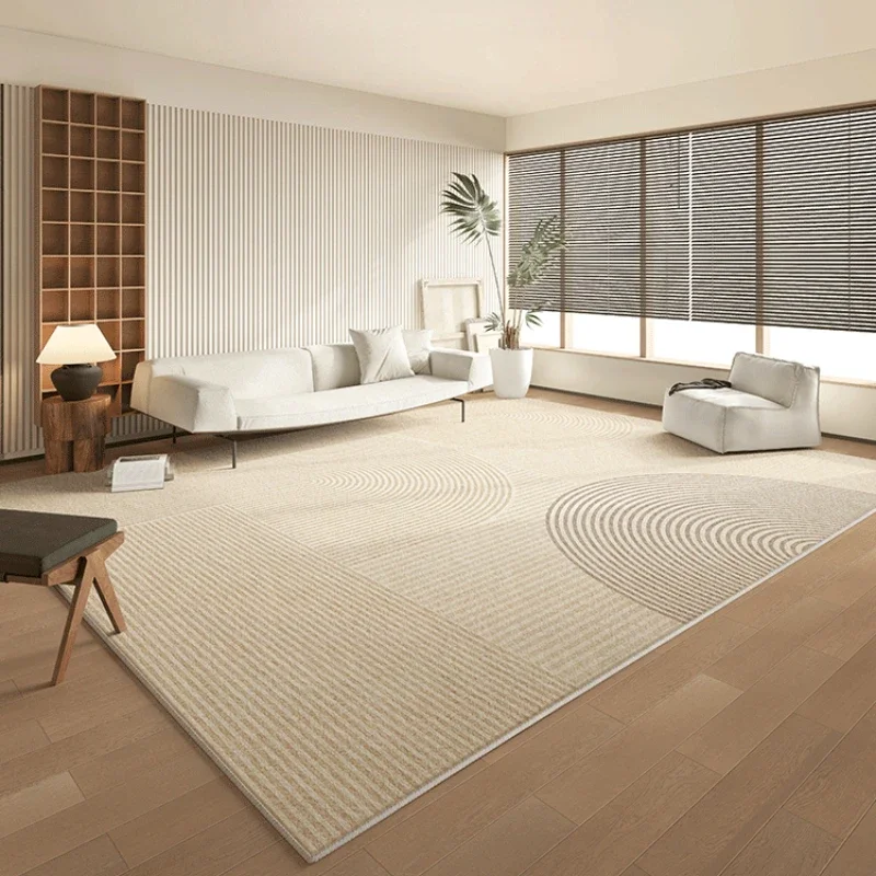 Cream Style Carpets for Living Room Thick Plush Lounge Floor Mat Fluffy Soft Study Rug Large Area Bedroom Decor Washable Carpet
