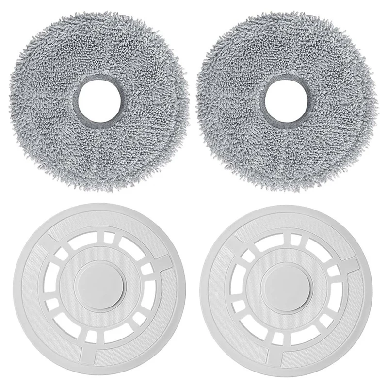 Mop Cloths With Mop Plates For Dreame L10 Ultra / L10S Pro / L10S Ultra / L10S Pro Ultra / L10 Prime Vacuum Cleaner Mop