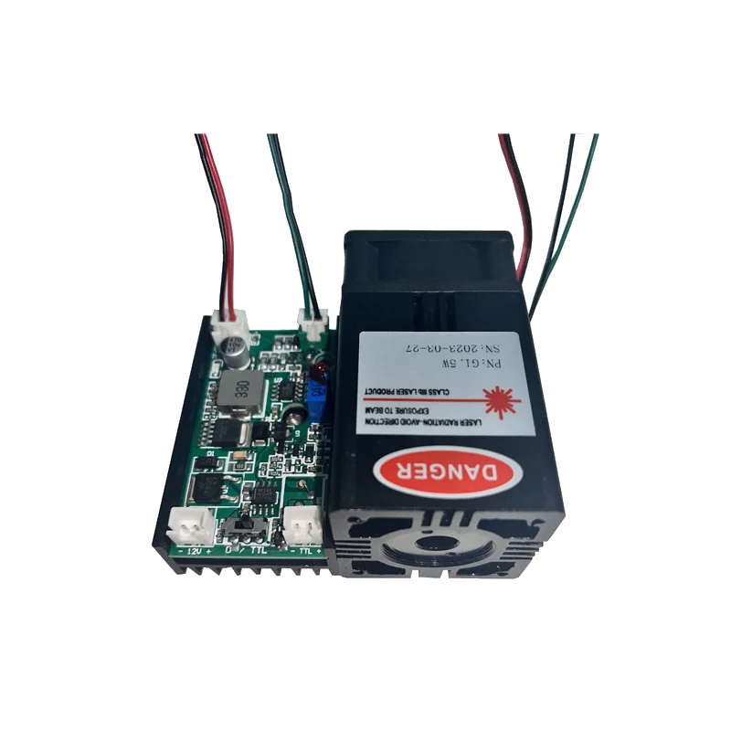 DC12V عالية الطاقة 525nm G1w / 1.5w وحدة الليزر الأخضر أضواء مرئية #1