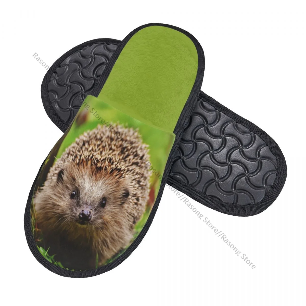 Indoor Hedgehog Animal Warm Slippers Home Plush Slippers Home Soft Fluffy Slippers