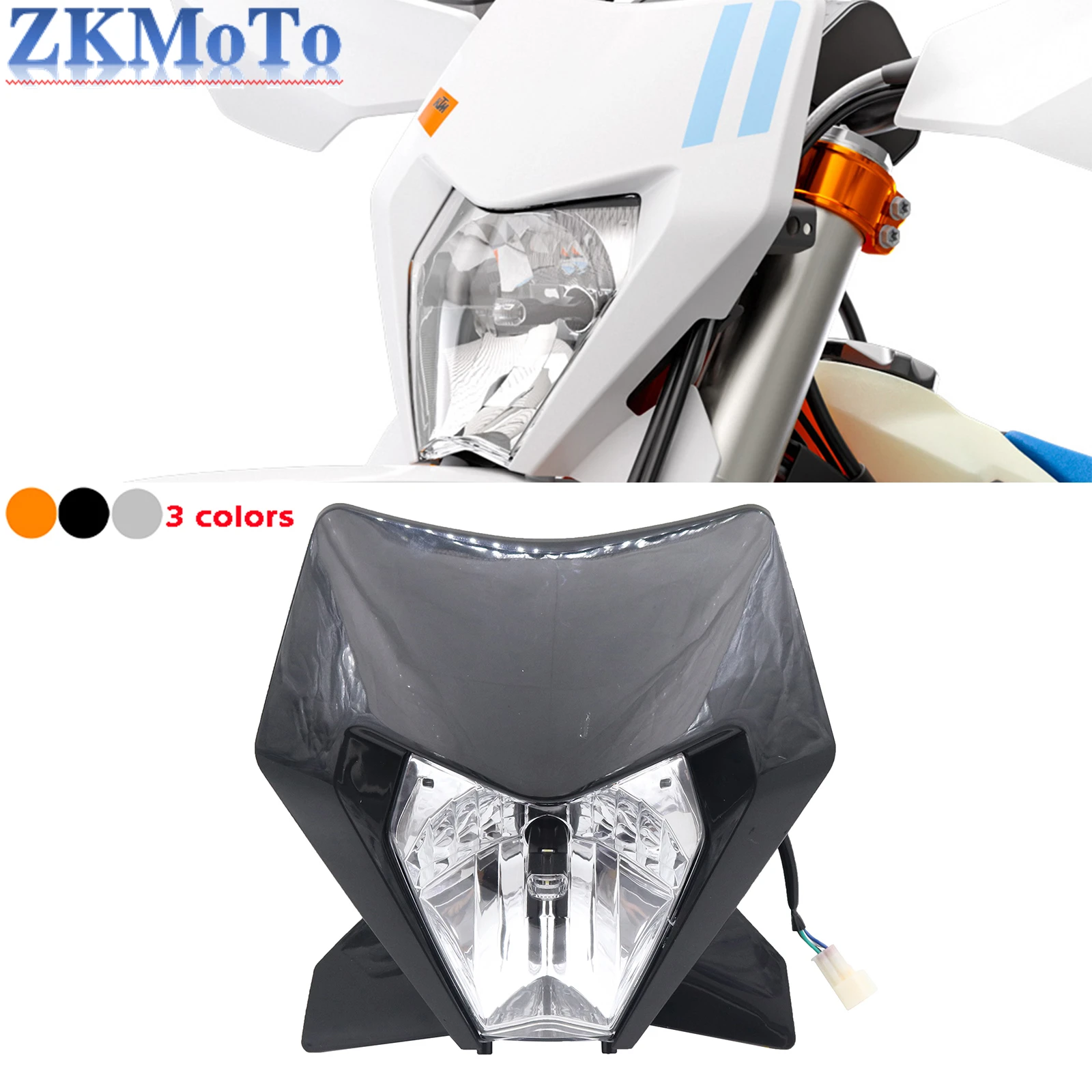 New Motorcycle LCD Headlight For KTM EXC XC SX XCW EXCF SXW SXF 125 150 250 300 350 450 500 2023 2024 Dirt Bike Universal Parts