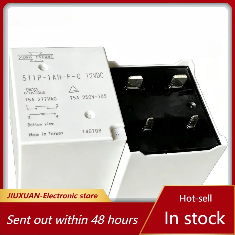511P‑1AH‑F‑C DC12V 75A 4Pin PV Relay High Current For Solar Inverter Energy Storage