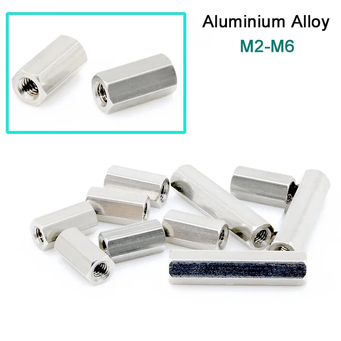 Beicai 5pcs M2 M2.5 M3 M4 M5 M6 Aluminium Standoff Single-head Hex Studs, Posts Bolt ,hex Spacer Standoff