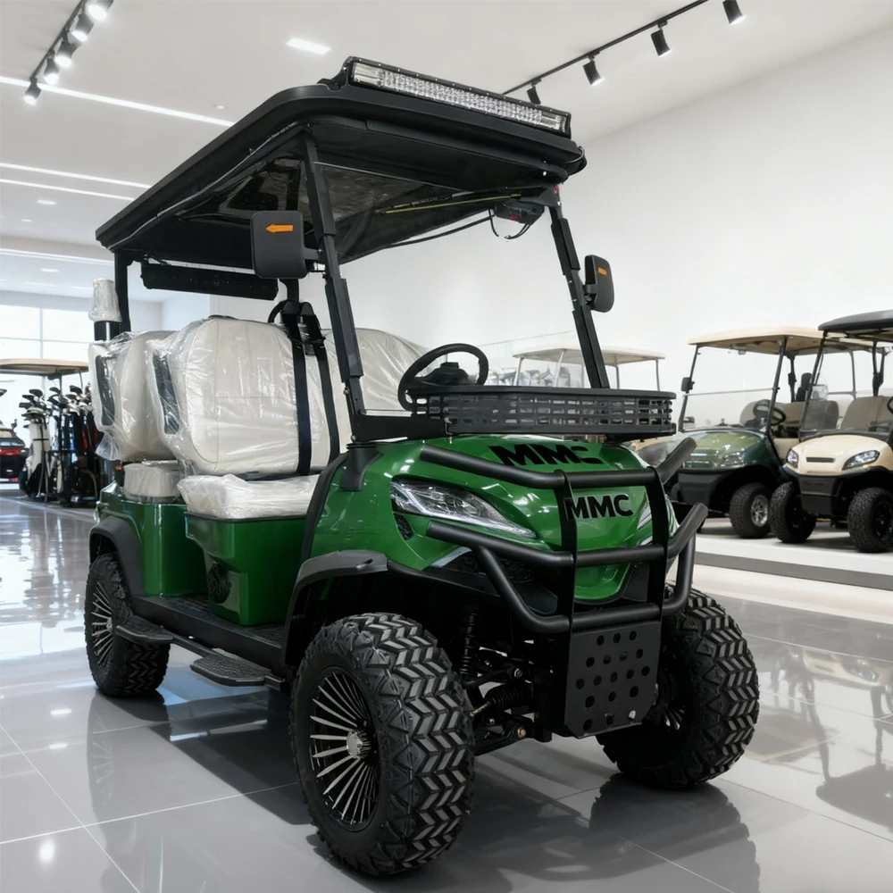 مصنع الصانع 60 فولت عربة جولف صغيرة الطاقة الجديدة الشارع القانوني 72 فولت بطارية ليثيوم على الطرق الوعرة مركبة 4 مقاعد عربة جولف كهربائية