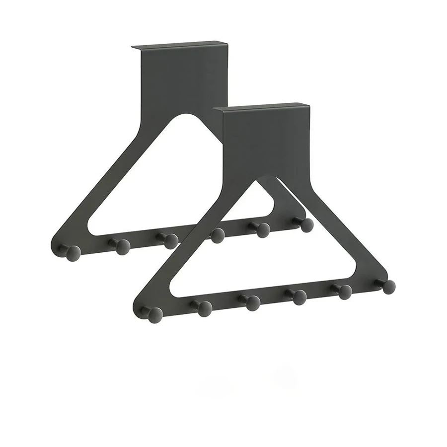 2/4 stuks over-de-deur haken, deurhaken voor ophangen, over-de-deur handdoekenrekken voor de badkamer met 6 kapstokhaken, kapstok