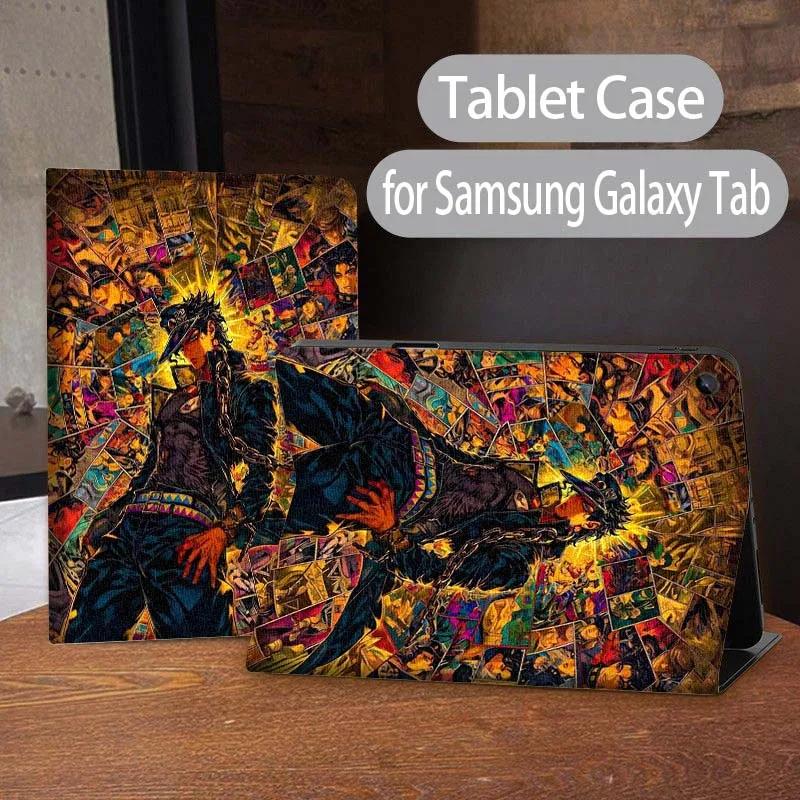 

For Samsung Galaxy Tab A7 A A8 A9 S9 S10 S6 S7 S8 S11 8.7 10.1 10.5 11 10.9 Lite PLus Inch JoJo Bizarre Adventure Tablet Case