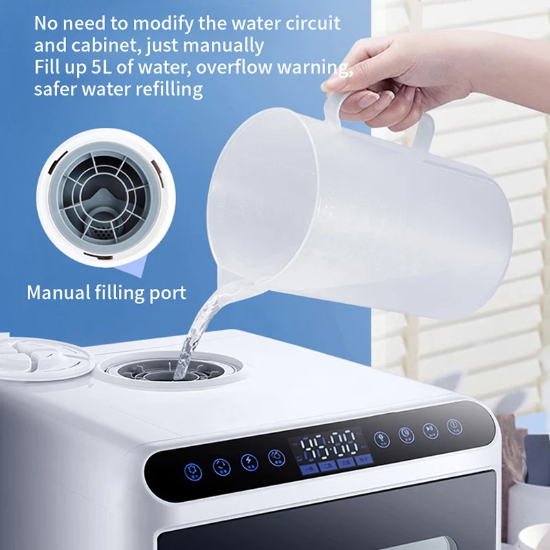 Dishwasher desktop free installation embedded household fully automatic high temperature drying disinfection brush bowl machine