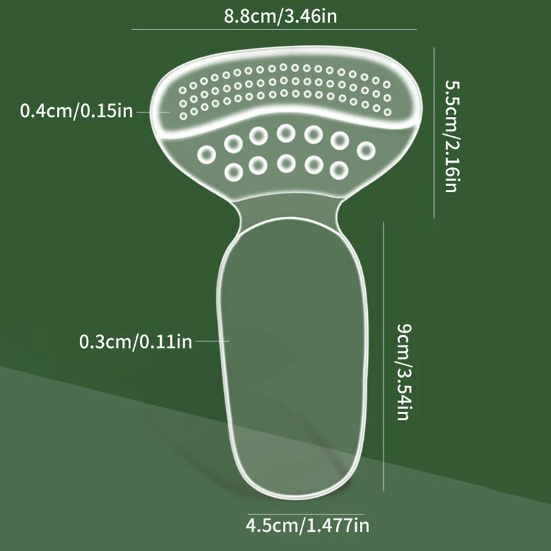 Palmilhas de gel de silicone para sapatos, Apertos do forro do salto alto, Adesivo protetor, Almofada antidesgaste do salto do sapato, Alívio da dor do pé