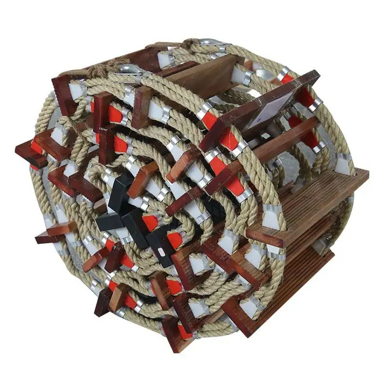 Marine Rope Ladder Easy Handling Marine Emergency Ladder CCS Approved Embarkation Safety Step Ladders