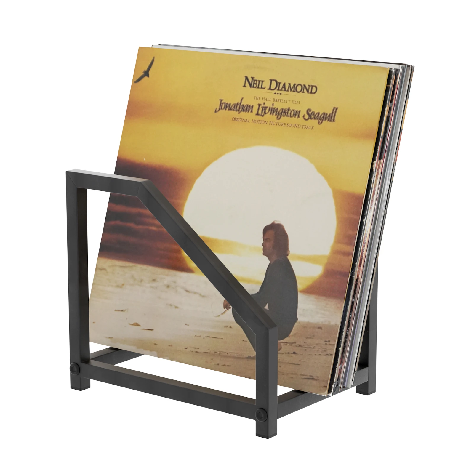Vinyl Record Desktop Display Storage Stand Durable Iron Rack LP Holder Home Office Vinyl Shelf for Vinyl Record Display Bracket