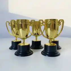 10Pcs Plastic Gold Winners Medals Trophy Children Game Sports Prize Awards Toys For Kids Birthday Party Favors Pinata Fillers