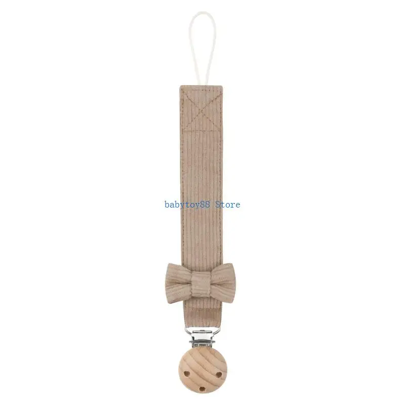 Y4UD Portable Pacifier Strap Infant Pacifier Lanyard Teething Toy Holder Bow Designs