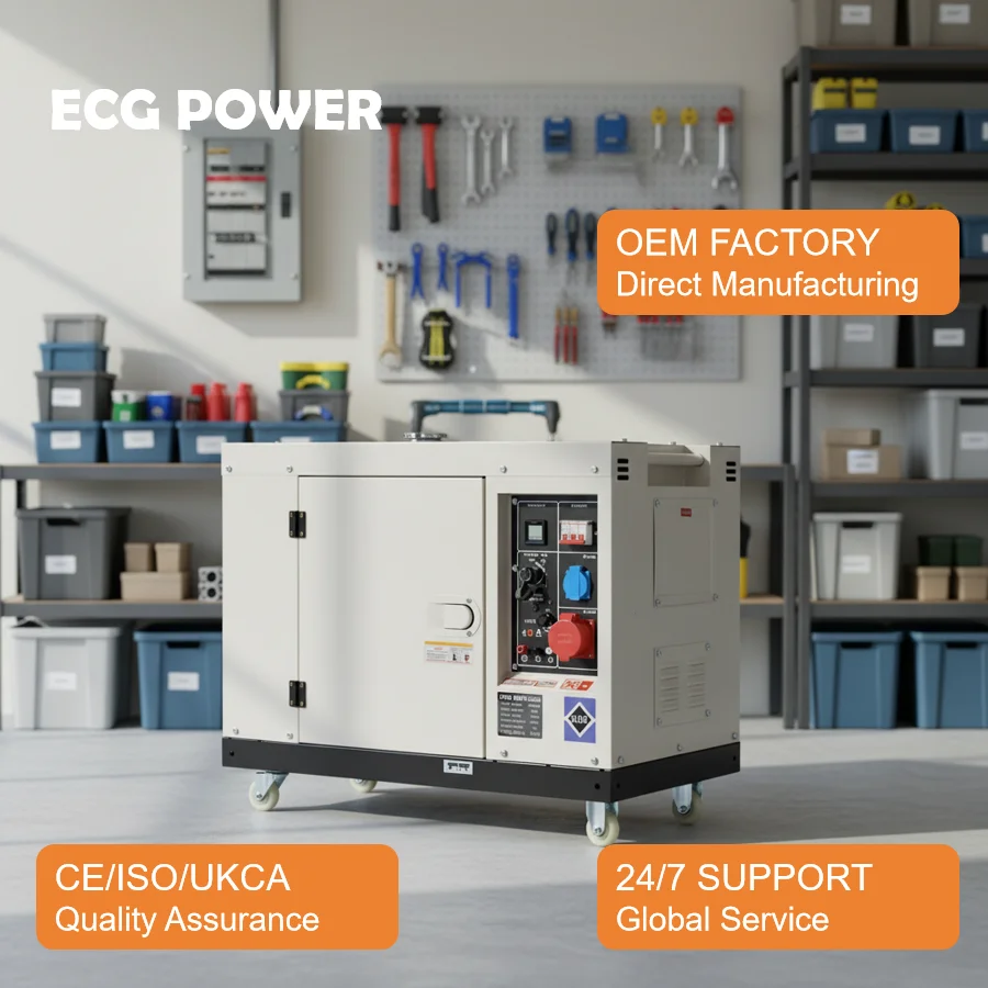 POWER  10kW 12kW  Generators Soundproof Power Generator Set Super Silent 10kw   Generators for Backup Power