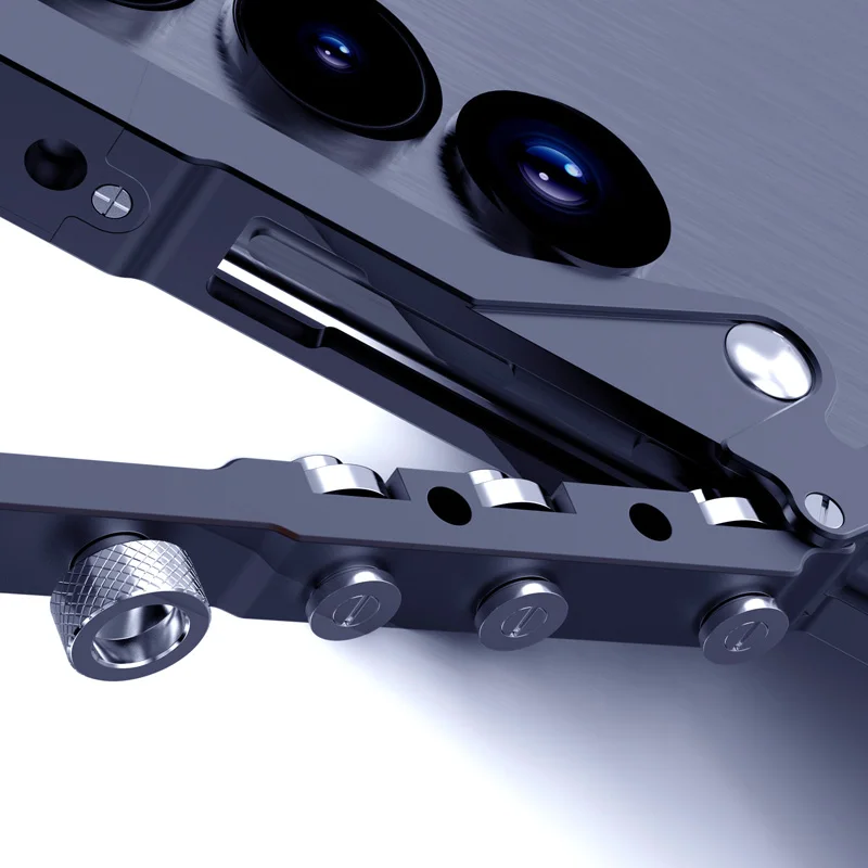 Tornillo de armadura de lujo, marco de parachoques de Metal a prueba de golpes, anticaída, antideslizante, duradero para Samsung S25Edge S24Ultra S23 S22 Plus S21 S20FE