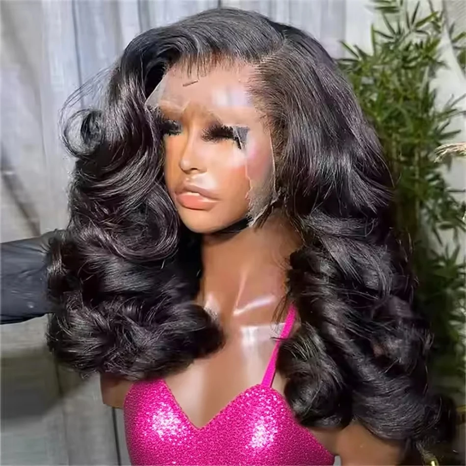 

Короткий парик-боб из натуральных волос, с эффектом волны, 13x4, с кружевной передней частью, бразильский, без клея, предварительно выщипанный, 360, короткий парик-боб с полной кружевной передней частью