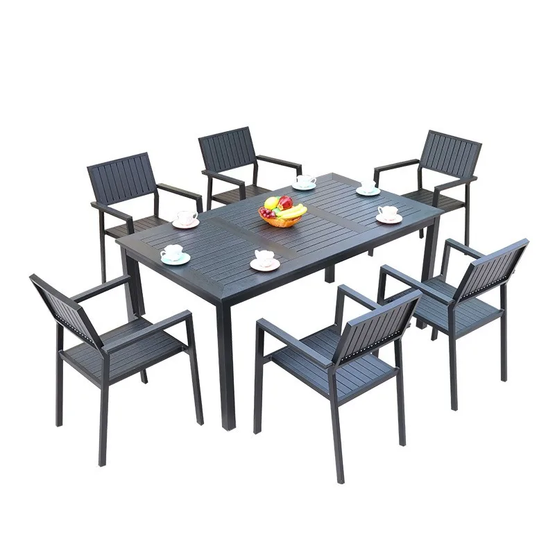 

Outdoor, tables and chairs, plastic wood, open air, waterproof, sunscreen, leisure, furniture, courtyard