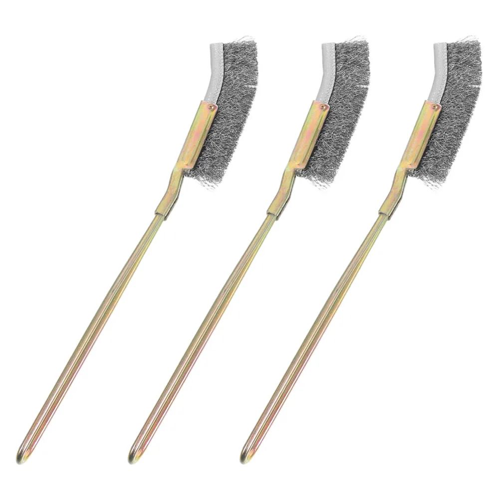 

3 Pcs Rust Brush Steel Heavy Duty Parts Cleaner for Removal Metal Multifunctional Cleaning Polishing