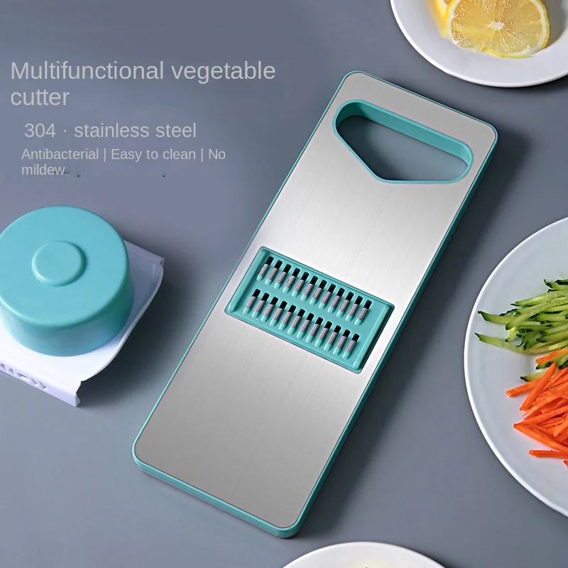 

Household Potato Shredder, Stainless Steel Multifunctional Vegetable Cutter, Kitchen Shredder, and Scrubber