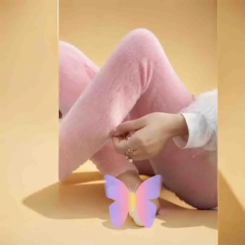 Flared Leggings Women Personality Office Stretchable Commuting Outside Wearing Bohemia Warmer Woman'S Korea'S Splicing Sporting