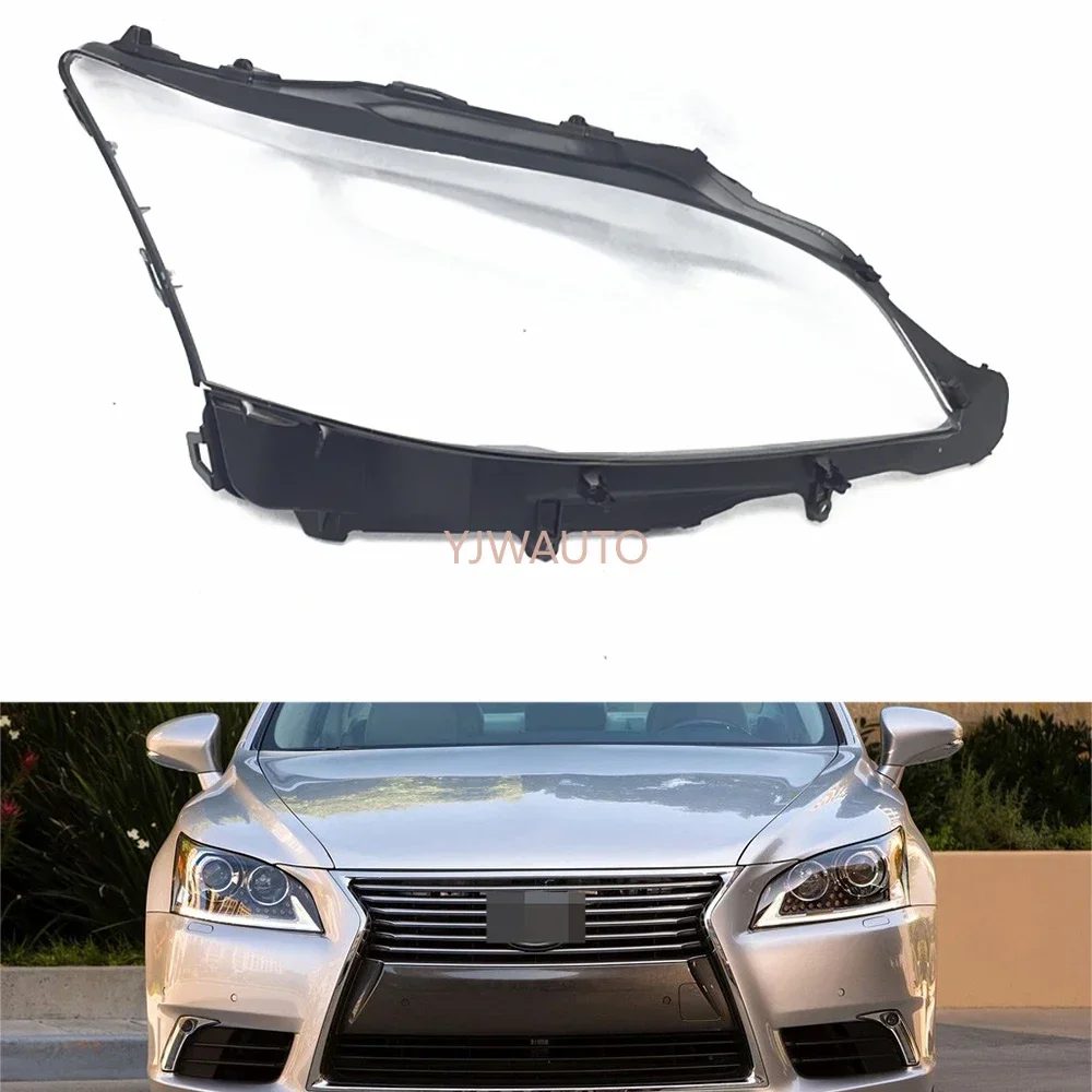 Para Lexus LS460 LS600HL 2013 2014 2015 2016 Lente do Farol Capa de Vidro de Substituição da Máscara do Farol Dianteiro Carcaça Automotiva