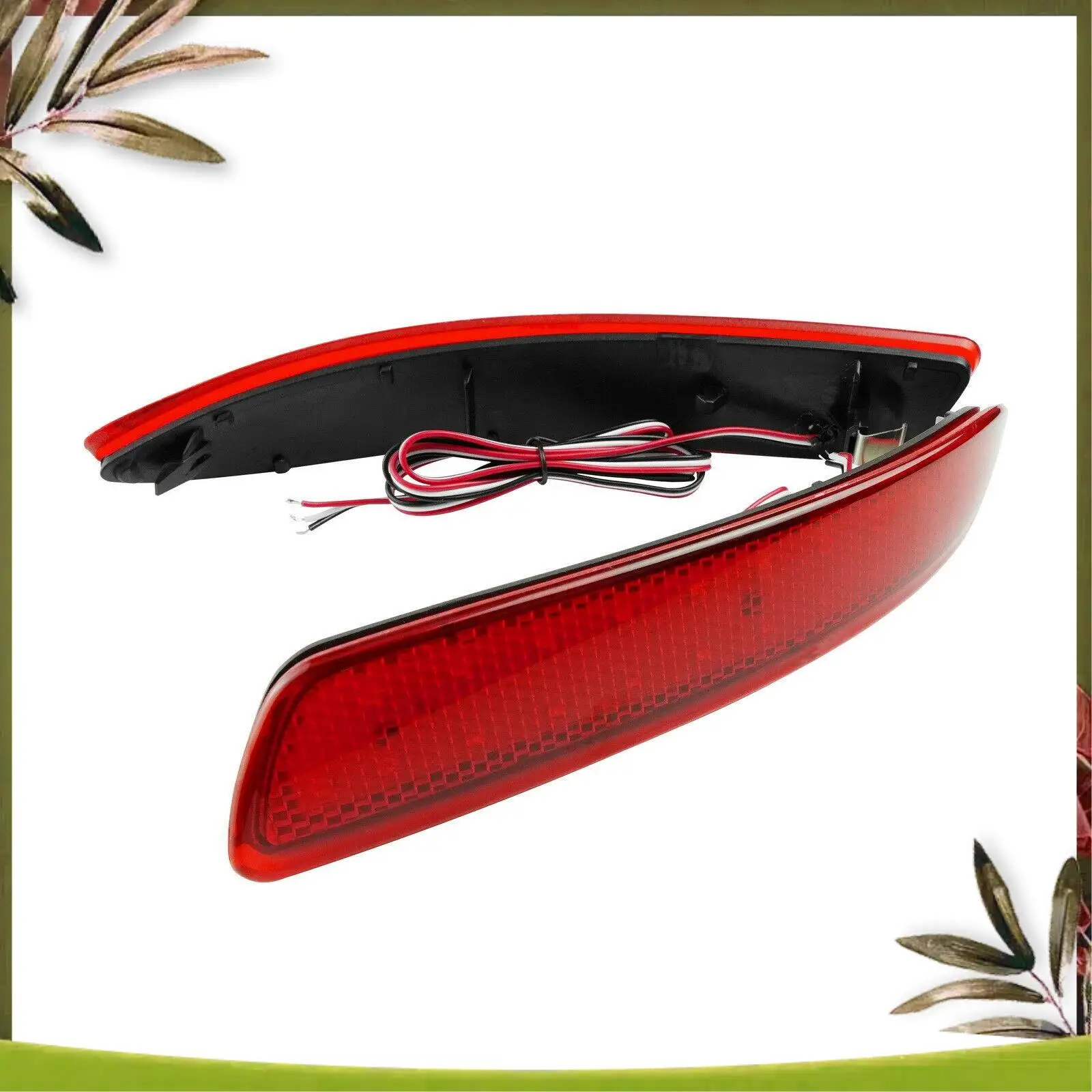

Portable 1 Pair Red LED Rear Bumper Reflector Tail Stop Brake Light For-BMW X5 X6 M E70 E71 2006-2013 16475610